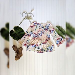 Jane and Delancey Floral Top